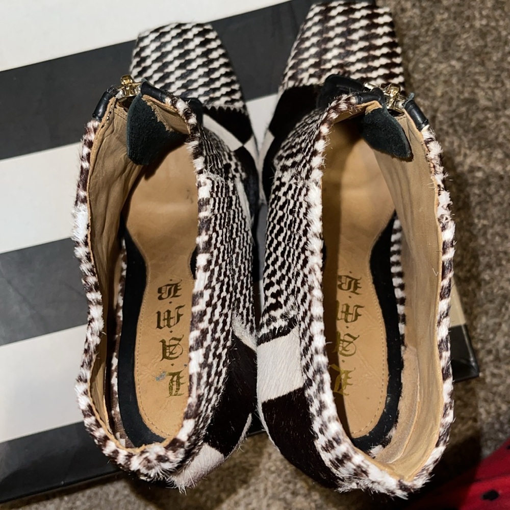 L.A.M.B Jenner Pony Hair Ankle Boots - Picture 11 of 11